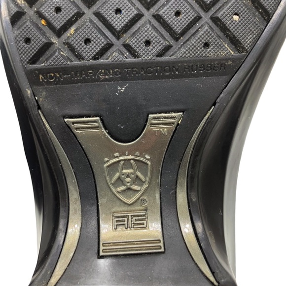 Ariat Sutter Baker Brown Leather Non Slip Clogs - Picture 11 of 13